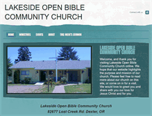 Tablet Screenshot of lakesideopenbible.com